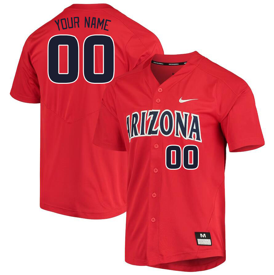 Custom Arizona Wildcats Name And Number College Baseball Jerseys Stitched-Red